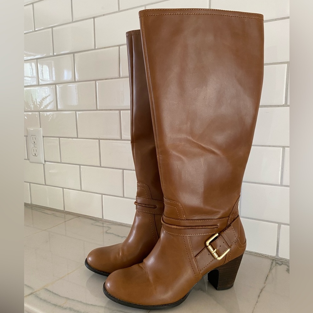 Nine West • Cognac Knee High Boots